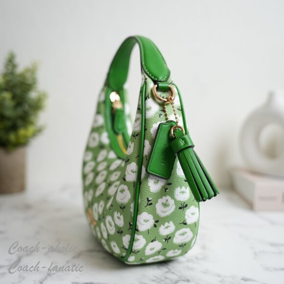 NWT Coach CBI58 Carmen Mini Crossbody Bag & CBL79 Zip Card Case With Floral SET - Picture 6 of 16